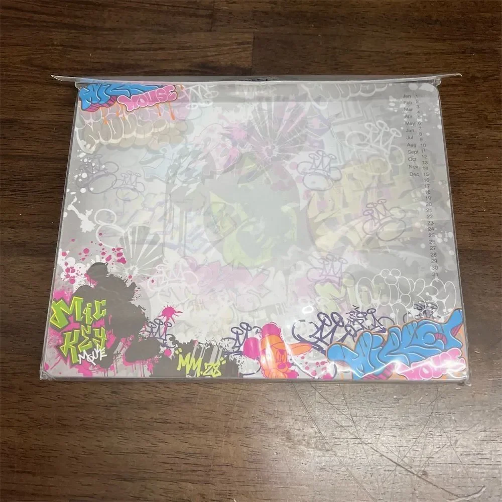Disney Parks Mickey Mouse Graffiti Mouse Pad with Notepad - Disney‎ Collectible
